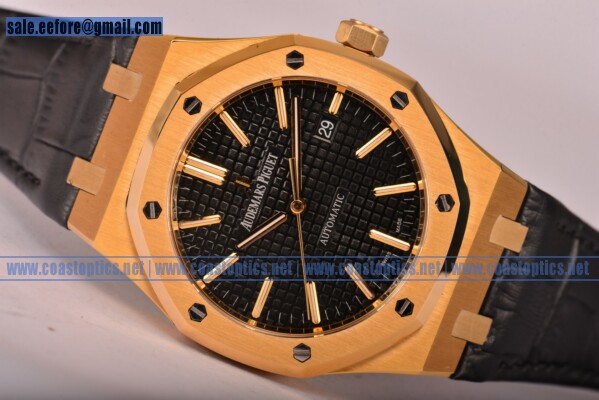 Audemars Piguet Royal Oak Watch Perfect Replica Yellow Gold 15400or.oo.d002cr.02 (BP)
